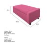 Kit Cabeceira e Calçadeira Liz P02 90 cm Solteiro Corano Pink - ADJ Decor - 5