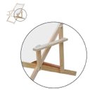 Ver imagem 5 de Espreguiçadeira Dobrável para Piscina ou Varanda - Madeira Maciça, com Braço, Natural