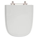 Ver imagem 1 de Assento Sanitário Tampa de Vaso Madeira Mdf Laqueado Ibiza para Bacia Incepa 6lpf - Cinza Claro