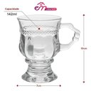 Ver imagem 2 de Jogo 2 Caneca de Café 117ml Hanover Vidro Cristalino Transparente Xícara em Casa Tem