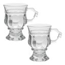 Ver imagem 1 de Jogo 2 Caneca de Café 117ml Hanover Vidro Cristalino Transparente Xícara em Casa Tem