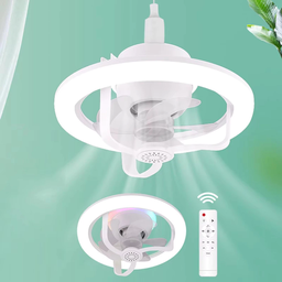 Ventilador e Luminária de Teto Rotação 360° Automatica 50w - 3