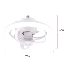 Ventilador e Luminária de Teto Rotação 360° Automatica 50w - 2