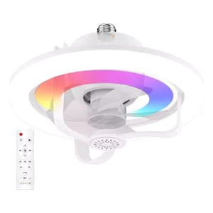 Ventilador e Luminária de Teto Rotação 360° Automatica 50w