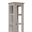 Ver imagem 2 de Cristaleira 1 Porta e Laterais em Vidro 3 Prateleiras 60110 Linz Móveis - off White/Imbuia Glazer