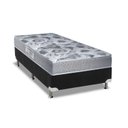 Ver imagem 1 de Cama Box Solteiro: Colchão Ortopédico Ortobom D28/EP Anatômico Fort Tech ISO 60 + Base CRC Suede Bla