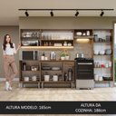 Ver imagem 6 de Armário de Cozinha Completa 293cm Rustic/Branco Emilly Madesa 10