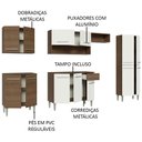 Ver imagem 5 de Armário de Cozinha Completa 293cm Rustic/Branco Emilly Madesa 10