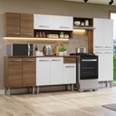Ver imagem 1 de Armário de Cozinha Completa 293cm Rustic/Branco Emilly Madesa 10