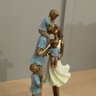 Família com 3 Meninos Escultura Decorativa Estatueta Resina - 7