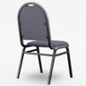 Kit 10 Cadeiras Hoteleiras Auditório Empilhável Sintético M23 Cinza - Mpozenato - 8