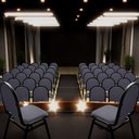 Ver imagem 2 de Kit 10 Cadeiras Hoteleiras Auditório Empilhável Sintético M23 Cinza - Mpozenato