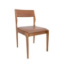 Ver imagem 1 de CADEIRA EM MADEIRA COM ASSENTO ESTOFADO. COR NATURAL