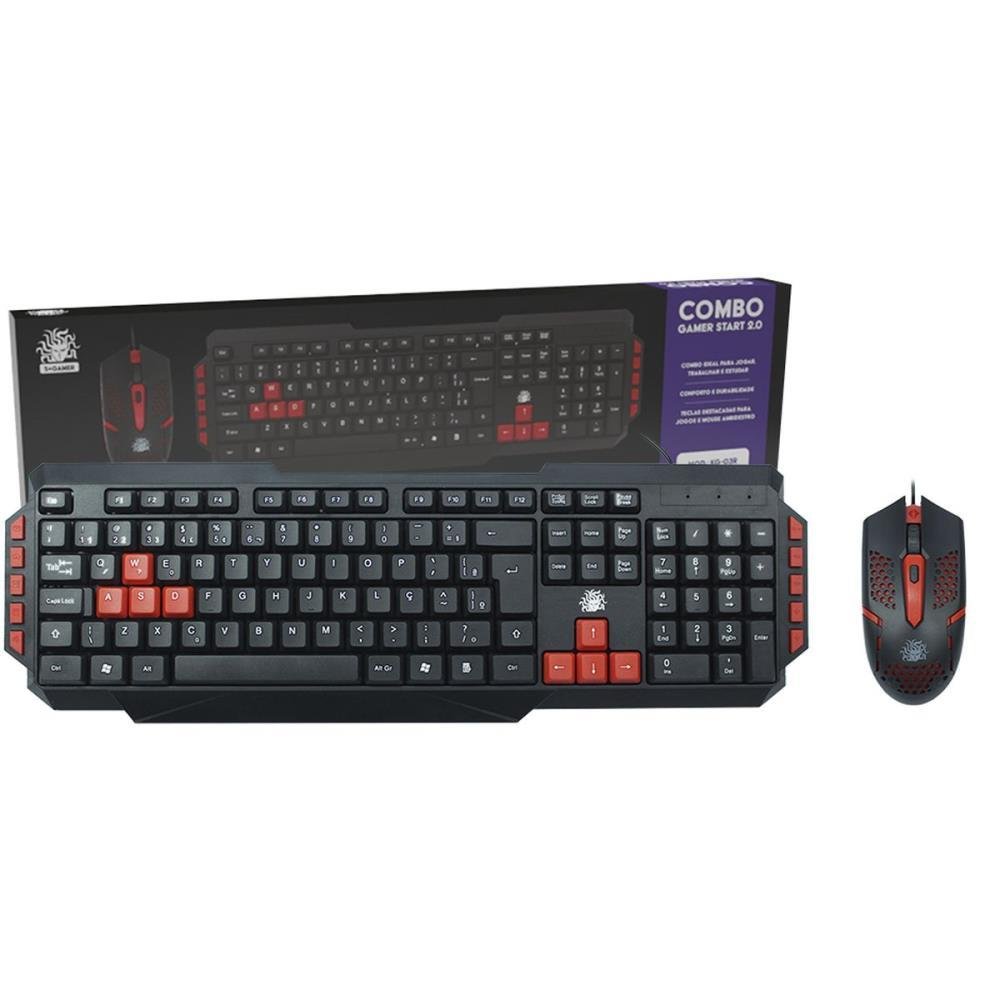 Teclado USB 5+GAMER START 2.0 PT/VM - 2