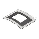 Ver imagem 1 de Vidro Curvo para Coifa de Ilha 90 cm