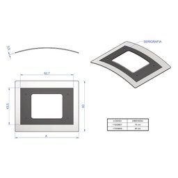 Vidro Curvo para Coifa de Ilha 90 cm - 2