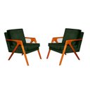 Ver imagem 1 de KIT 2 POLTRONA DECORATIVA MONA LUXO - 0130 Verde Musgo