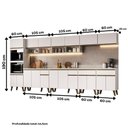 Ver imagem 4 de Cozinha Atlanta Pilot 19 Portas 4 Gavetas MDF-MDP 390cm Branco Móveis Carraro