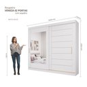 Ver imagem 4 de Guarda Roupa 2 Portas de Correr MDF Espelhado Veneza