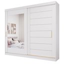 Ver imagem 2 de Guarda Roupa 2 Portas de Correr MDF Espelhado Veneza