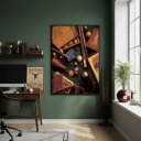 Ver imagem 2 de Quadro Decorativo Elementos de Sinuca-70x50cm Mold Branca