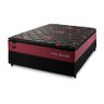 Conjunto Cama Box c/ Molas Ensacadas Toronto Vermelho Casal 138x188x66 - 5
