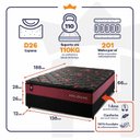 Ver imagem 3 de Conjunto Cama Box c/ Molas Ensacadas Toronto Vermelho Casal 138x188x66