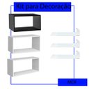 Ver imagem 3 de Nicho Decorativo para Quarto Sala e Coleções Funko Kit 6 Pçs