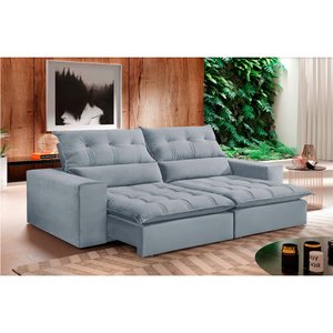 Sofá Retrátil e Reclinável Orion 1,80m 02 Lugares Mola Ensacada Txr