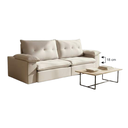 Ver imagem 2 de Sofá Luxo Dubai Retrátil e Reclinável Pillow 18cm Molas Ensacadas e Braços Almofadados 2,90m