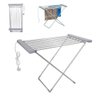 Varal de Chao Eletrico Toalheiro Dobravel Aquecedor Secador de Roupas 110v - 1