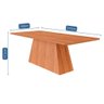 Mesa de Jantar para 8 Lugares Retangular 2,10 X 1,0 M Tampo de Mdf Helena Cimol Cinamomo - 5