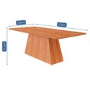 Ver imagem 5 de Mesa de Jantar para 8 Lugares Retangular 2,10 X 1,0 M Tampo de Mdf Helena Cimol Cinamomo