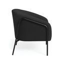 Ver imagem 5 de Poltrona Sala Industrial Alta Preto Stella Suede D03 - D’Rossi