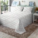 Ver imagem 2 de Jogo de Cama Queen Size Algodão 200 Fios 4 Peças Estampado