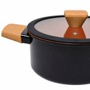 Ver imagem 3 de Jogo de Panelas de Indução Antiaderente Cerâmica Gourmet Preto 5 Peças - Hauskraft Premium