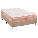 Ver imagem 1 de Cama Box Casal: Colchão Espuma Ortobom Viscomemory + Base CRC Suede Clean(138x188)