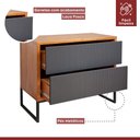 Ver imagem 5 de Buffet Charlote Pés Metalicos 2 Gavetas Espresso Móveis