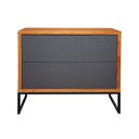 Ver imagem 6 de Buffet Charlote Pés Metalicos 2 Gavetas Espresso Móveis