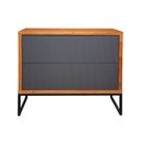 Ver imagem 2 de Buffet Charlote Pés Metalicos 2 Gavetas Espresso Móveis