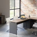 Ver imagem 3 de Escrivaninha Mesa Escritório Diretor 120x60cm PE40