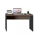 Ver imagem 6 de Escrivaninha Mesa Escritório Diretor PE40 120cm Walnut e Preto Marrom