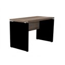 Ver imagem 4 de Escrivaninha Mesa Escritório Diretor PE40 120cm Walnut e Preto Marrom