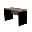 Ver imagem 3 de Escrivaninha Mesa Escritório Diretor PE40 120cm Walnut e Preto Marrom
