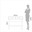 Ver imagem 6 de Aparador 2 Gavetas Industrial Freijó/preto - Dalla Costa