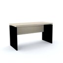 Ver imagem 1 de Escrivaninha Mesa Escritório 90CMX60CM PE40 90cm Nogueira Casablanca e Preto Bege