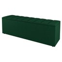 Ver imagem 1 de Calçadeira Baú Casal Cora 140cm Suede Verde - Abmaza