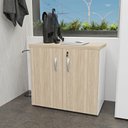 Ver imagem 1 de Armário para Escritório Baixo Fechado 800x740x420 F.15mm Netmobil - Dubai/branco