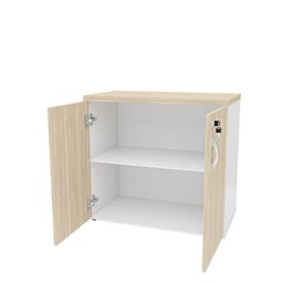 Armário para Escritório Baixo Fechado 800x740x420 F.15mm Netmobil - Dubai/branco - 5