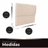 Cabeceira Casal Cama Box Estofada Camille 140 Cm Veludo - 2
